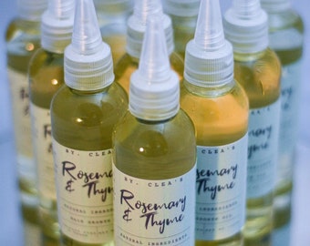 Rosemary and Thyme Infused Hair Growth Oil (All Natural)