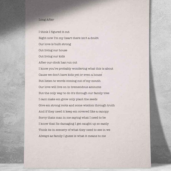 Poetry Broadside - Etsy