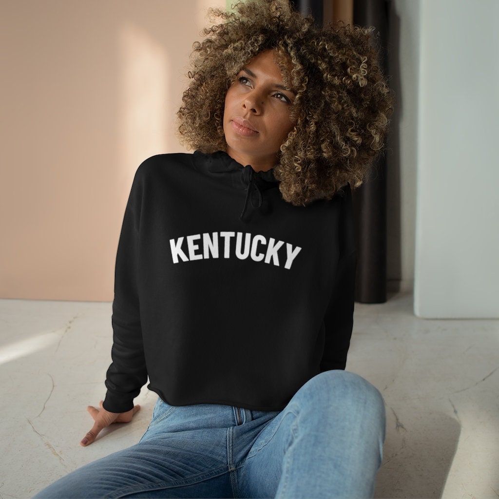 Kentucky Crop Top Hoodie State Shirt Women's Sweatshirt | Etsy