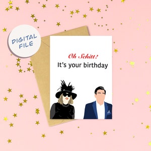 Digital SCHITTS CREEK  Birthday Card Schitts Creek Moira Rose