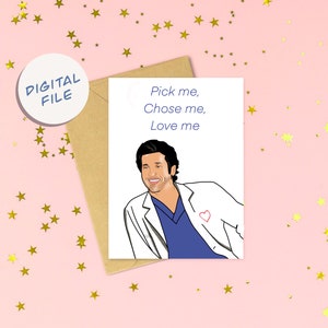 Cartão Digital Valentines Day Gift GREYS ANATOMY MCDREAMY