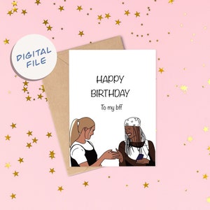 Digitale CLUELESS BFF verjaardagskaart