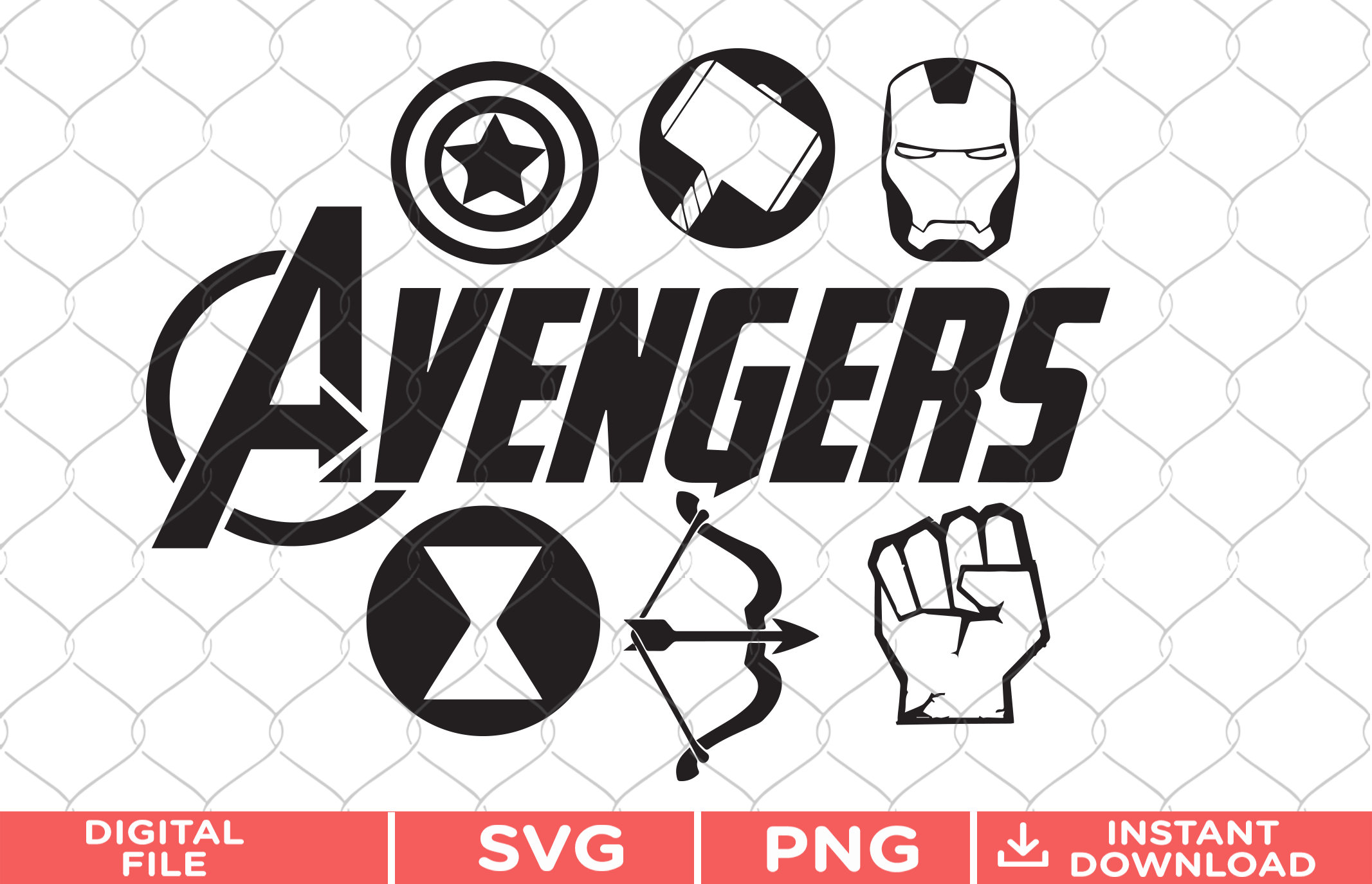 Download Avengers SVG PNG Gift boys svg gift birthday Digital file | Etsy