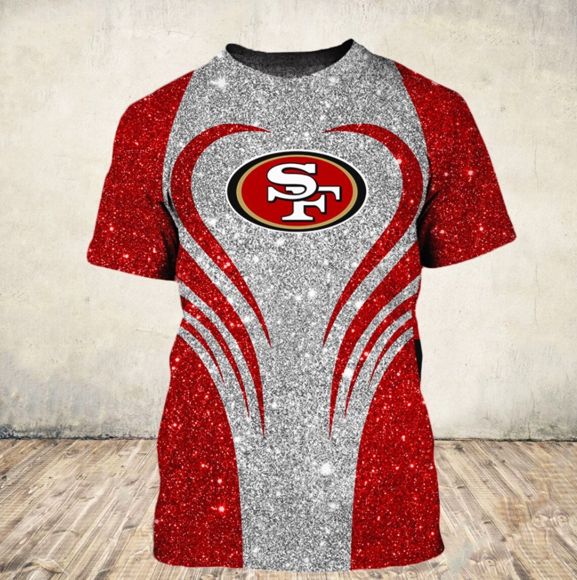 San Francisco 49ers NFL Glitter Combo Women Legging Hoodie | Etsy