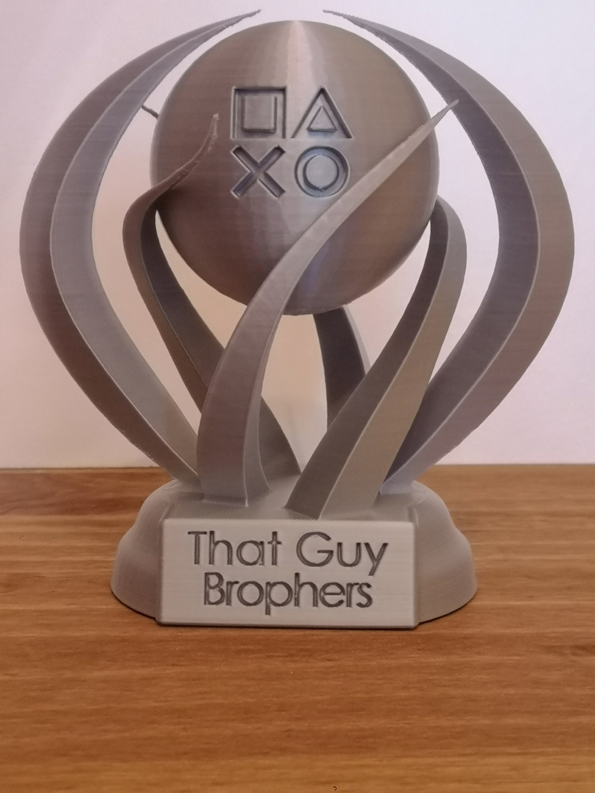 Platinum playstation trophy 3d Print pla in 1 single print 4 | Etsy