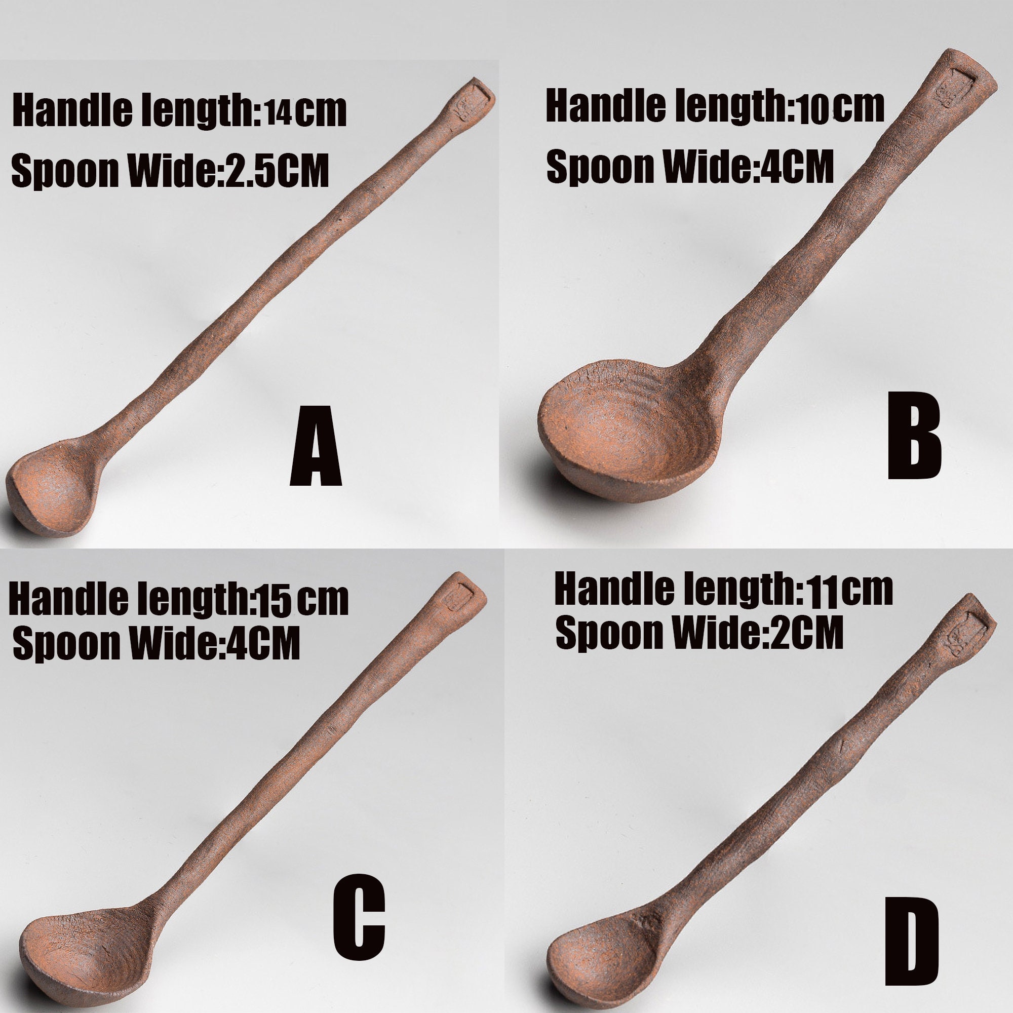 Stoneware Spoon Japanesestyle Serving Spoon Ceramic Cooking Etsy