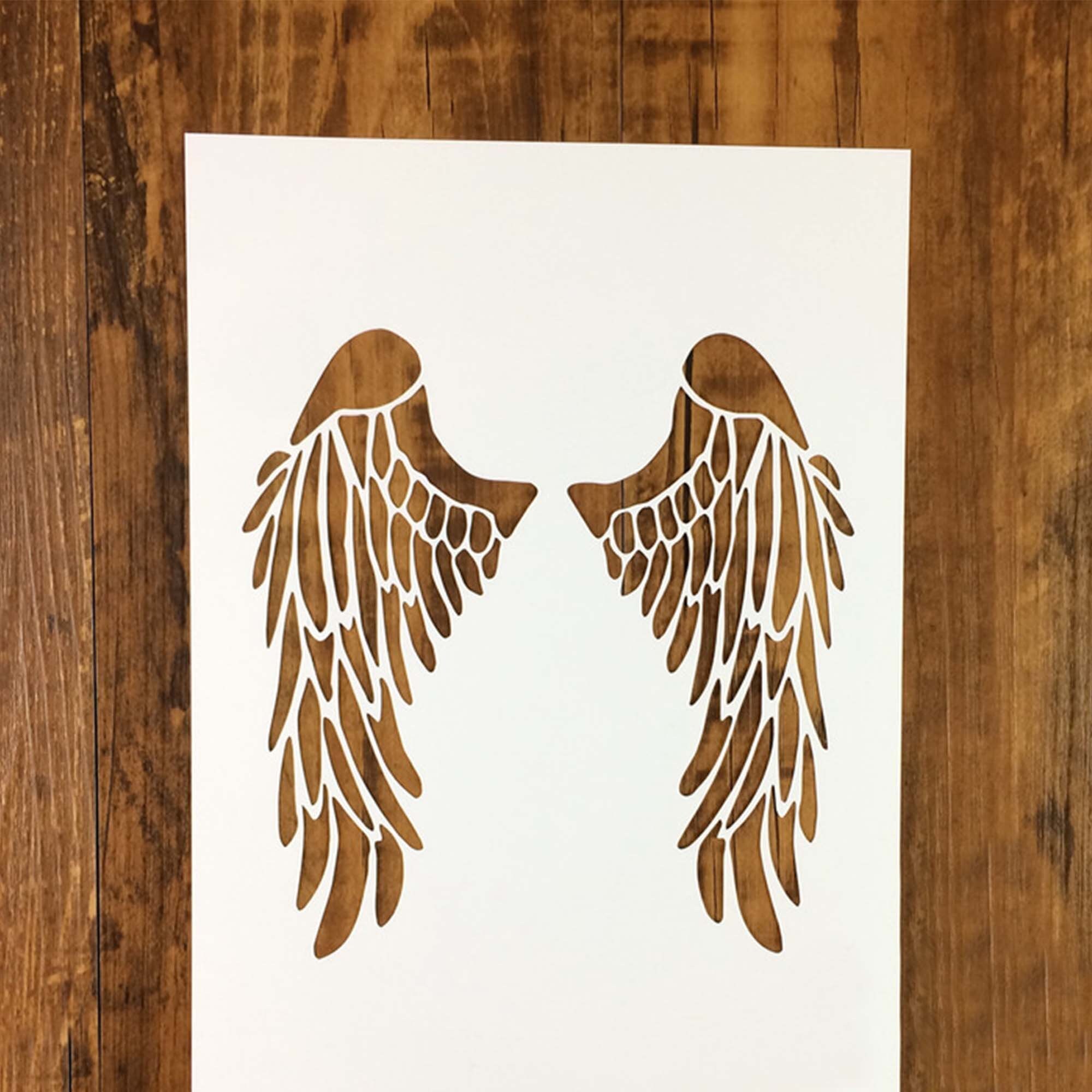 Angel Wing Stencil Reusable DIY Craft Stencil Plastic Wing | Etsy
