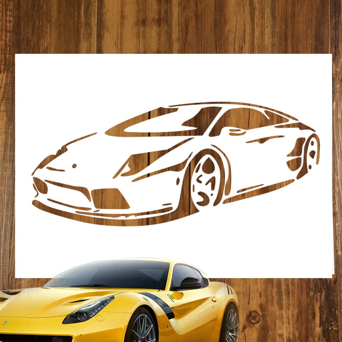 Sports Car Mould Hollow Car Stencil Reusable Car Stencil | Etsy
