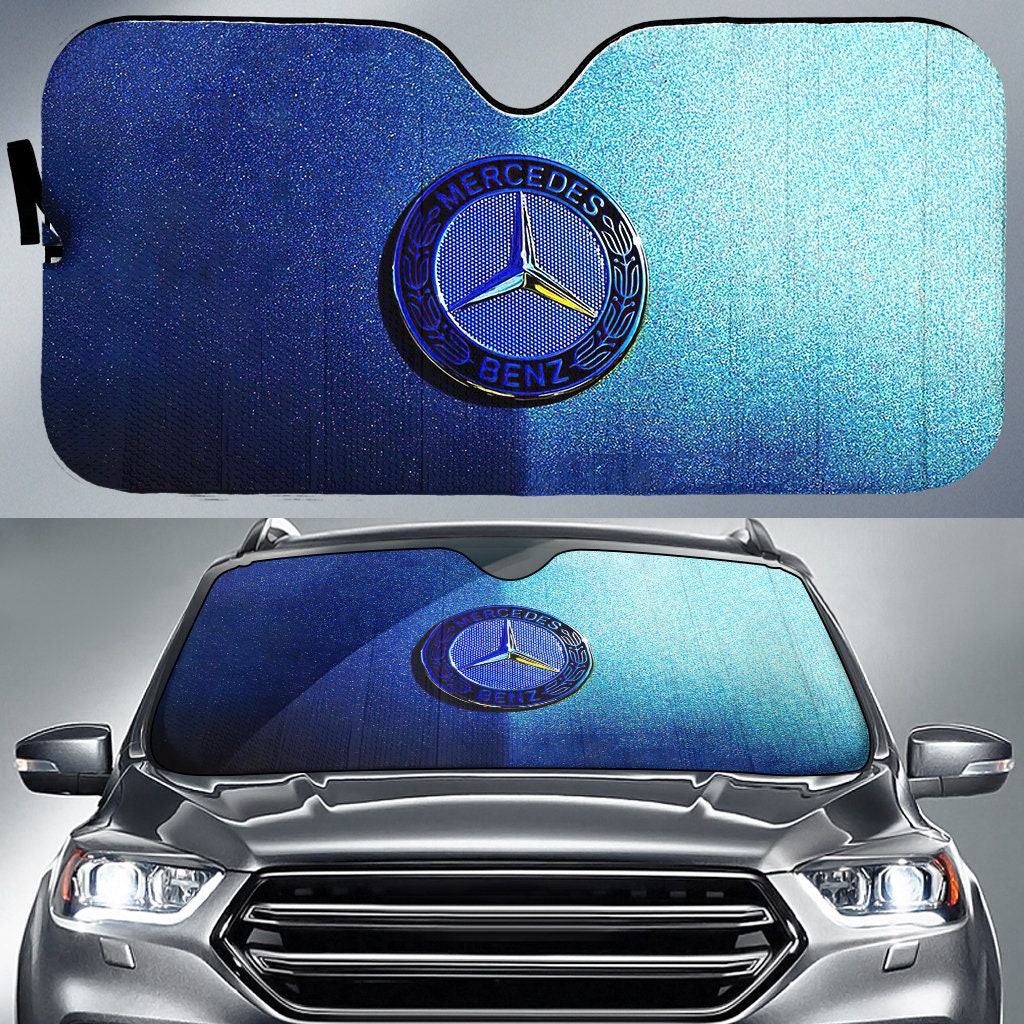 Mercedes Benz Logo Sun Shade Auto Sun Shade Car Sun Shade Etsy