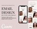 Email Template Beauty Salon, Lash, Hair Salon, Fashion Boutique, Email Newsletter Template, Editable Email Canva Template, Instant Download
