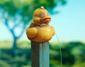 Silo Rubber Duck PEZ Dispenser — Weathered Wool Prop Replica
