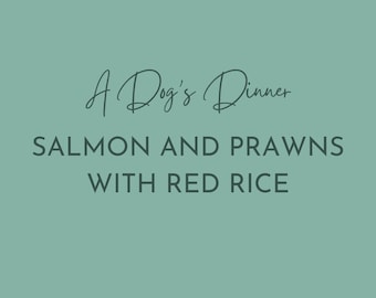 Salmone e gamberi con riso rosso