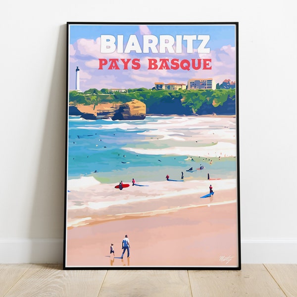 Affiche Biarritz - Pays basque