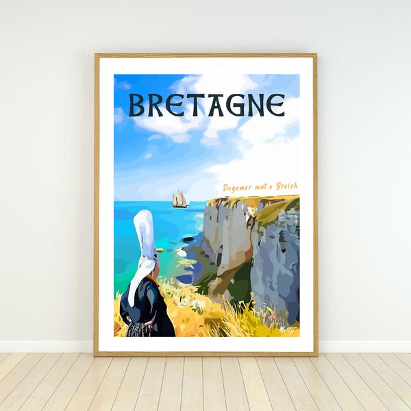 Affiche Bretagne - Degemer mat e Breizh