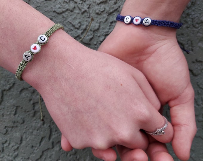 Couples Bracelet Set Matching Bracelets Couples Gift Couple Etsy