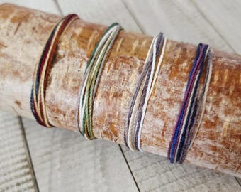 Winter 2025–26 Armband Kollektion | Handgefertigtes verstellbares Schnurarmband | Erdige Neutral Schmuck