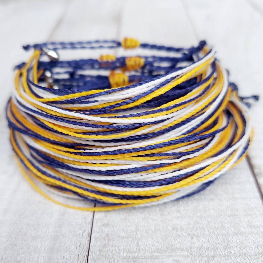 CUSTOM Thread Bracelets Fundraiser Bracelets School Bracelets Team