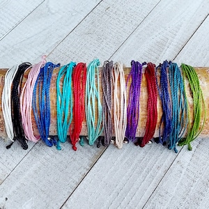Customizable Thread or Braided Bracelet: Waterproof Surf Style