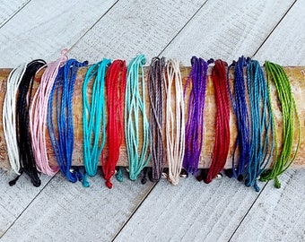 THREAD BRACELET, Braided Bracelet, String Bracelet, Pura Vida Style Bracelet, Waterproof Bracelet, Adjustable Bracelet, Surf Bracelet