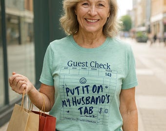 "Lustiges ""EHEmann's TAB"" Grafik-T-Shirt - Bella + Canvas Heather Mint Shirt."