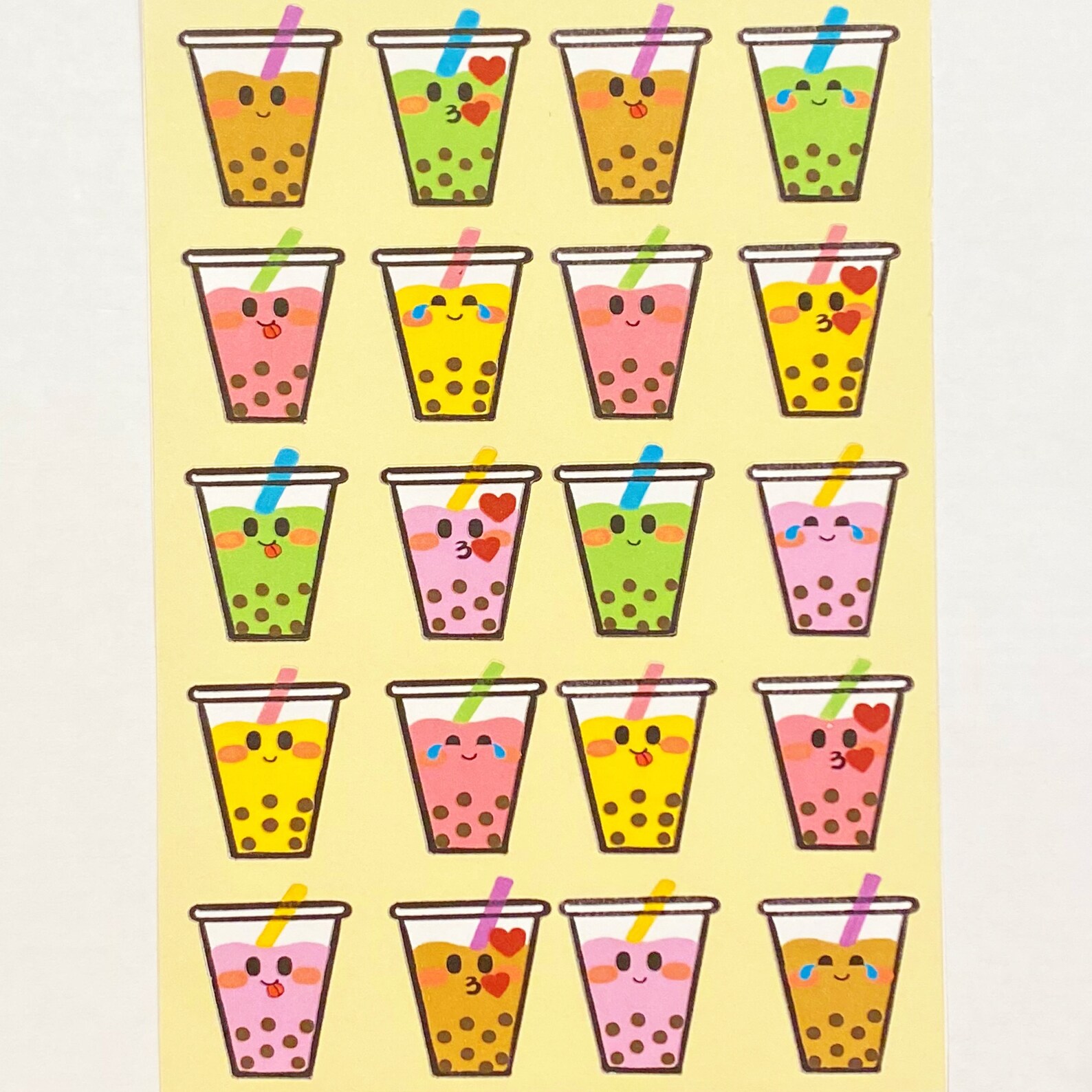 Cute Boba Tea Emoji Stickers/Decor for Scrapbooks Planners Etsy