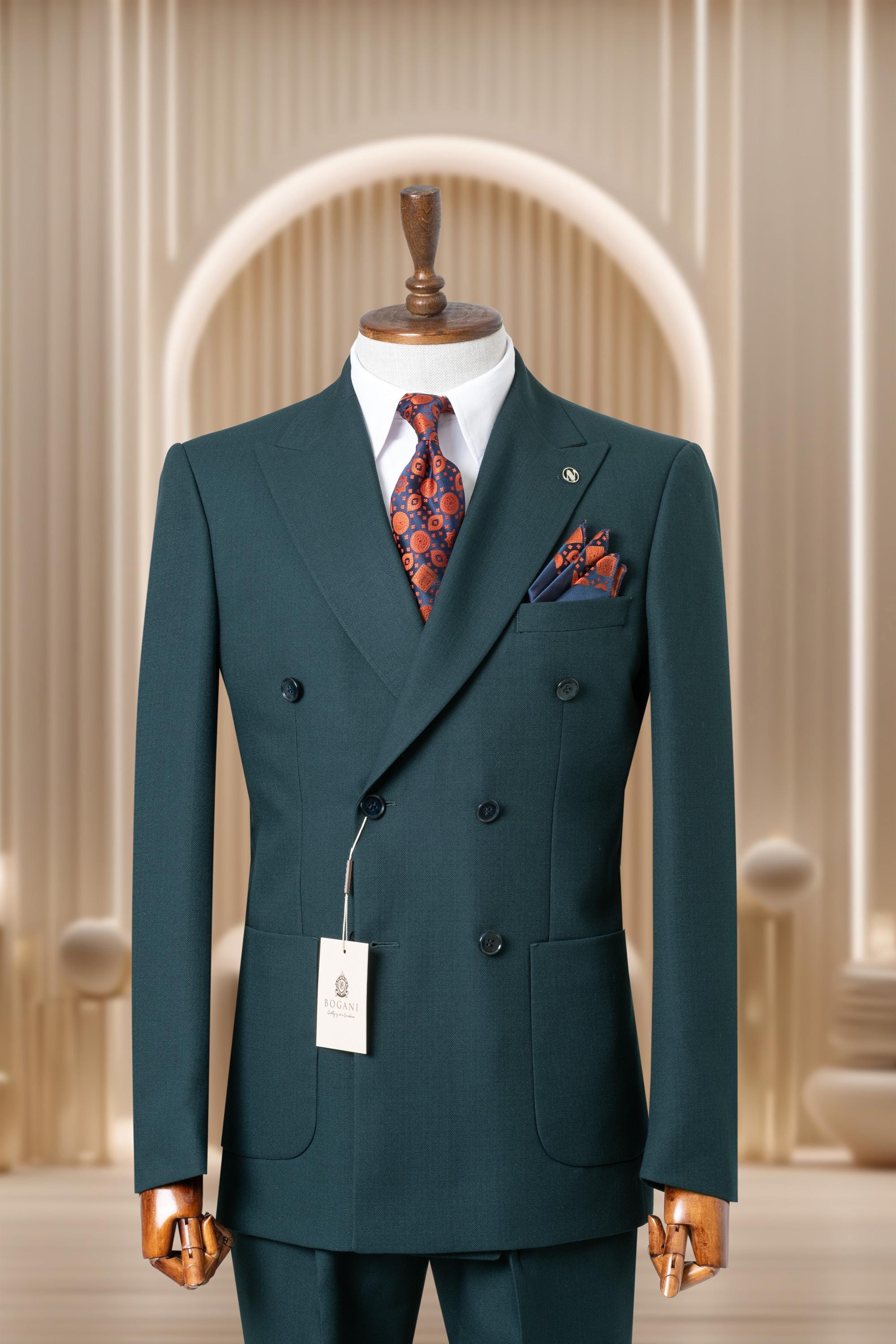 スーツ ADAMSON HOMME Double Breasted Suit Green 61HtZmwc4OL._UY350_.jpg
