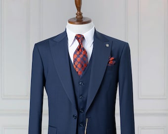 Men’s Super 220’s Woven Wool Men's Suit Perfect For Business