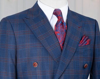 Double Breasted Mini Houndstooth Suit