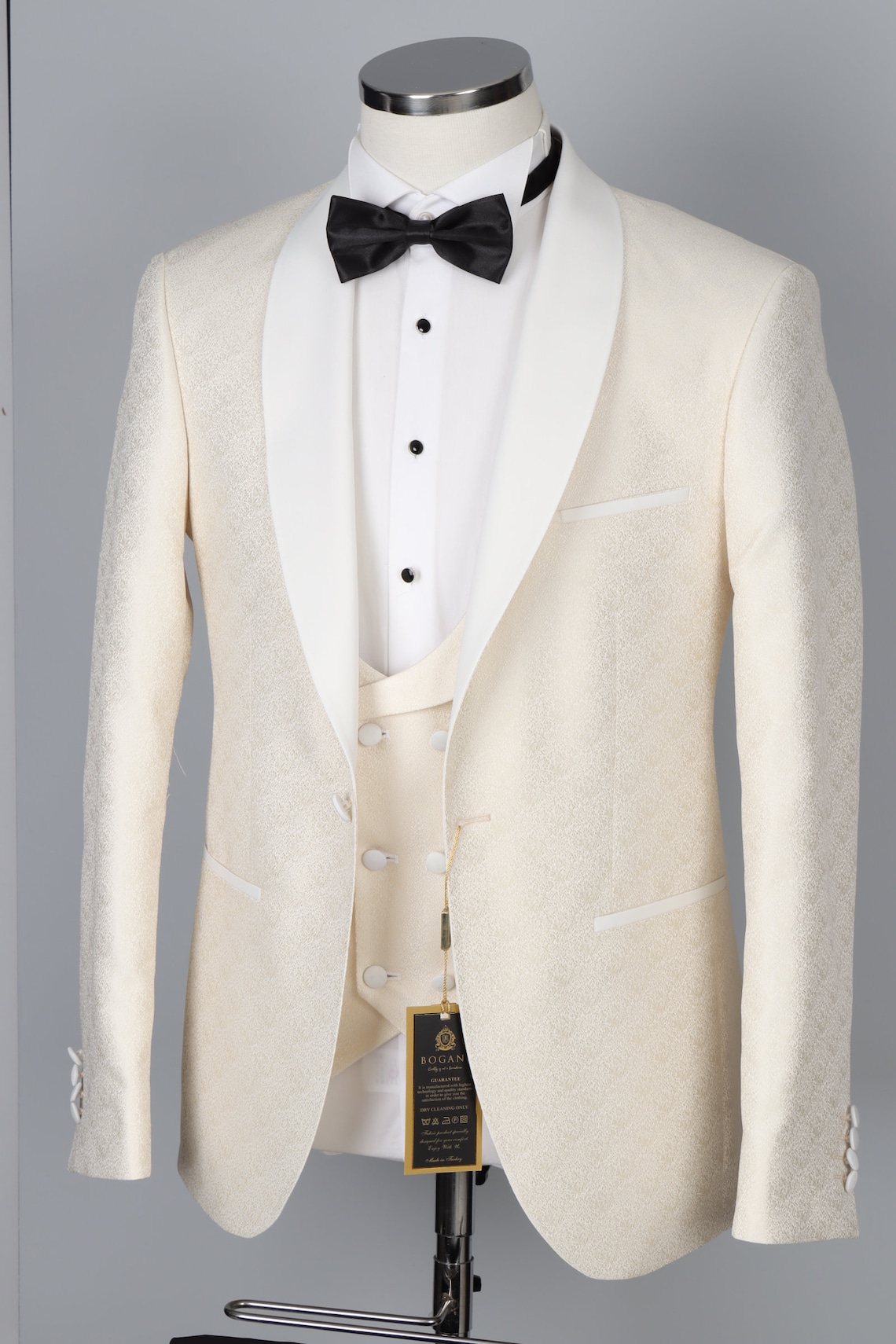 3 Piece Off White Men Tuxedo Wedding Suit | Etsy