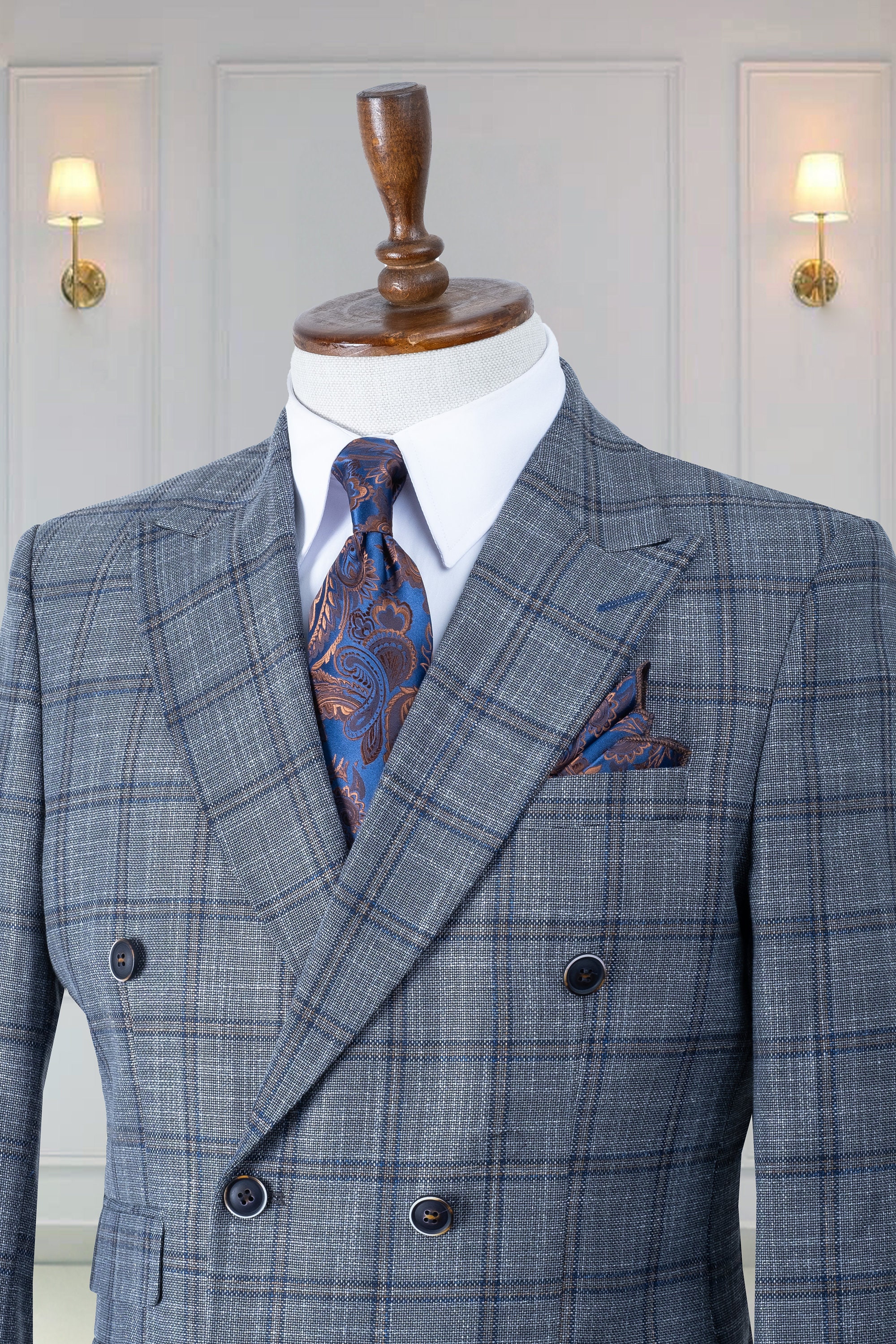 レビュー高評価の商品!の商品をすべて Double Breasted Selection Color Multiple Suit, Men's Checked スーツ
