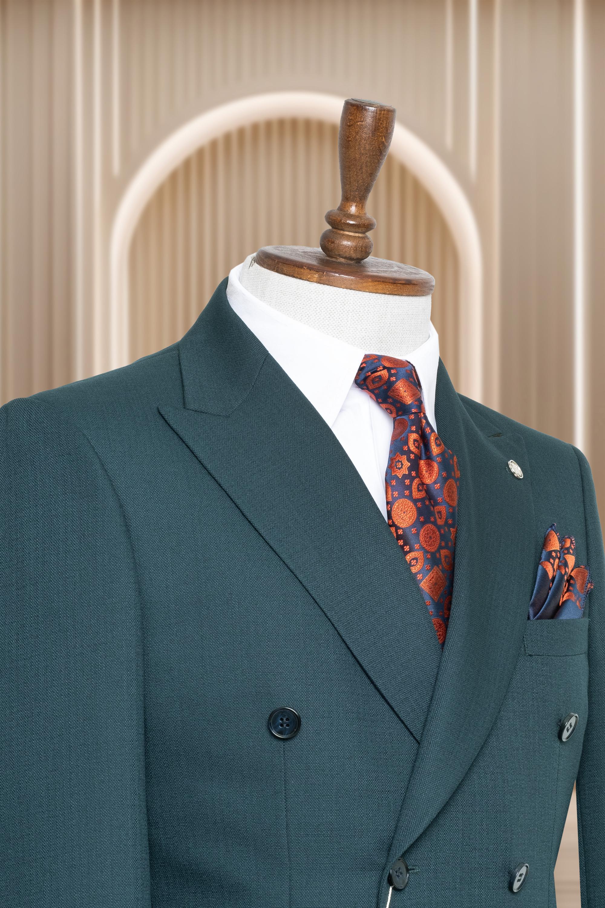 スーツ ADAMSON HOMME Double Breasted Suit Green Amazon.com: AufewB Men's Suits Slim Fit, Double Breasted