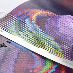 Alignment Ruler for Diamond Painting - Round or Square Drills - Essential Tool for Perfectly Glued Beads