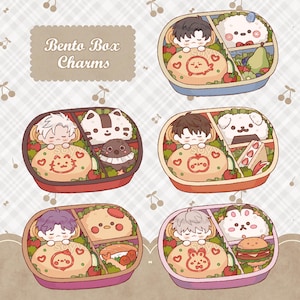 Love and Deepspace Acrylic Keychain Charm Bento | Caleb, Sylus, Zayne, Rafayel, Xavier
