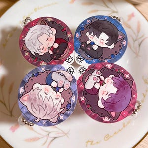 Love and Deepspace Keychain Pudding Charm | Sylus, Xavier, Zayne, Rafayel