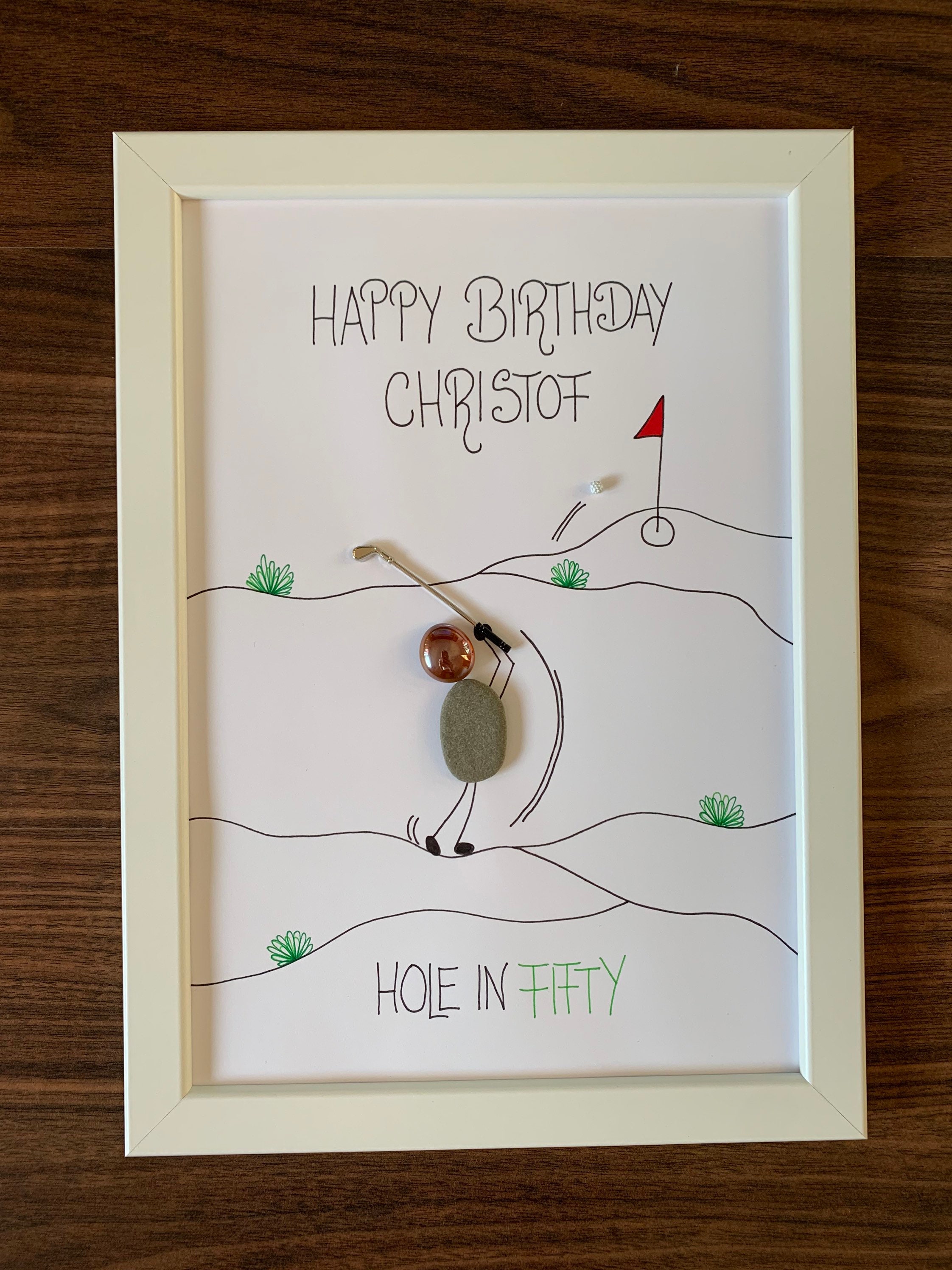 Glitzer-Kuchendekoration 'Happy Birthday' – Personalisierbar, 174x105 Mm, Doppelseitig, 480 G/m²