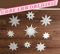 Window stars 9 pieces transparent stars window folding star white