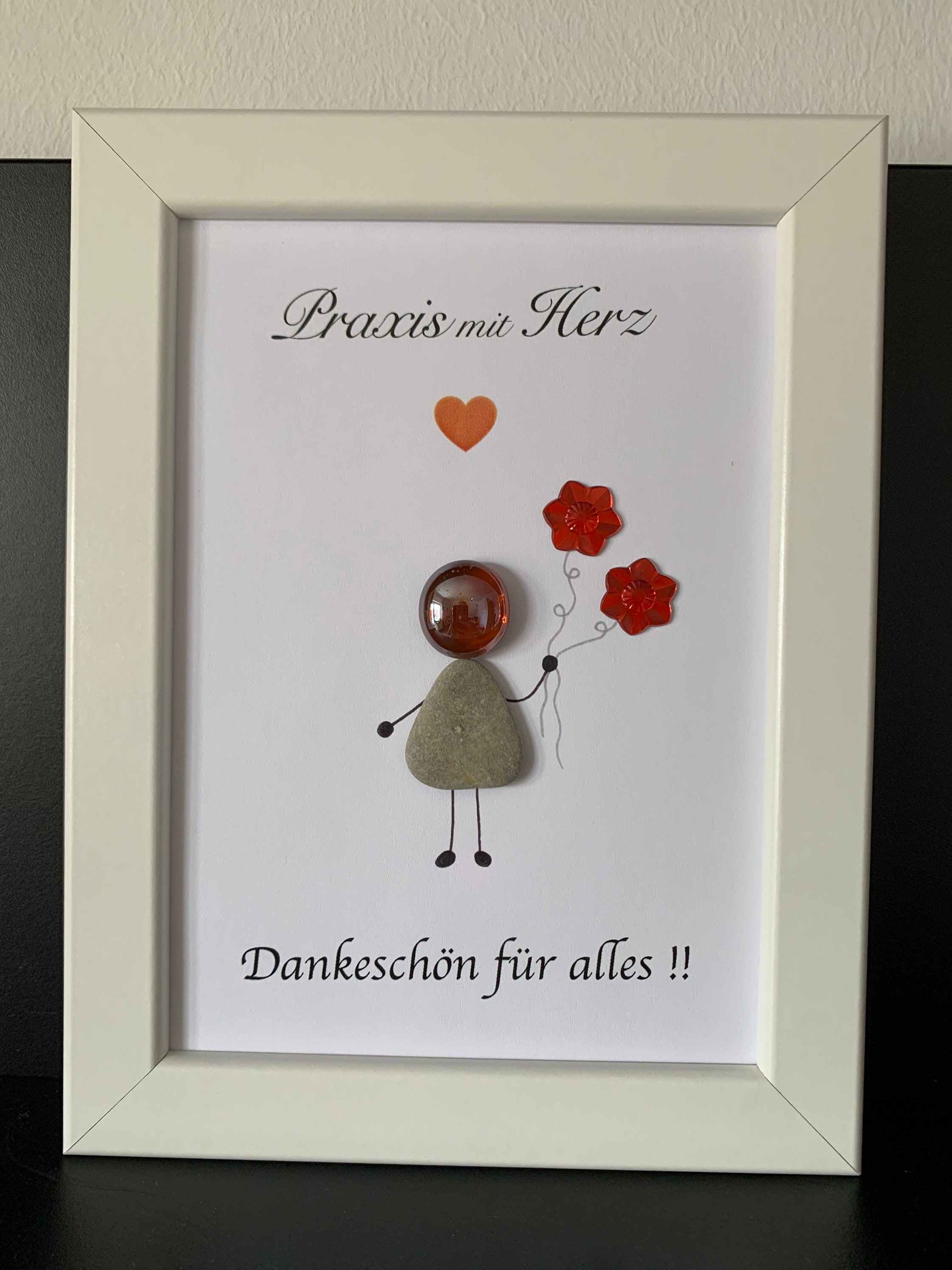 Danke Bilder Arzt Steinbild Praxis mit Herz Unikat Etsy.de