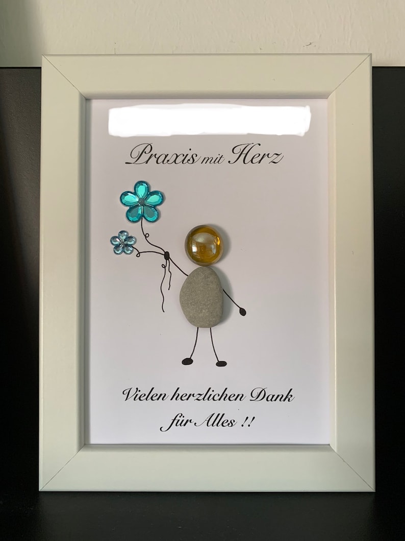 Danke Bilder Arzt Steinbild Praxis mit Herz Unikat Etsy.de