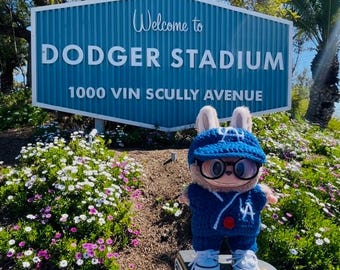 Dodgers  Handmade Crochet clothing … fits Labubu Doll