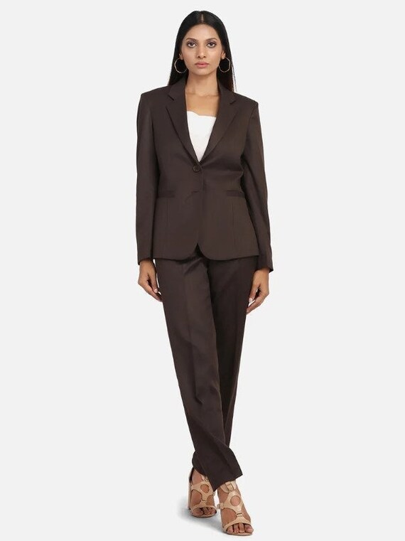Women's plus size 2 2024 piece pant suit