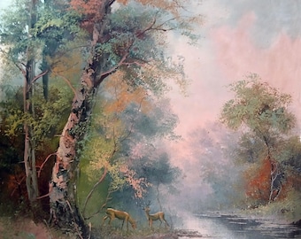 風景油絵 絵画 風景画(街並み)ギリシャ サントリーニ島 インテリアアート額付き