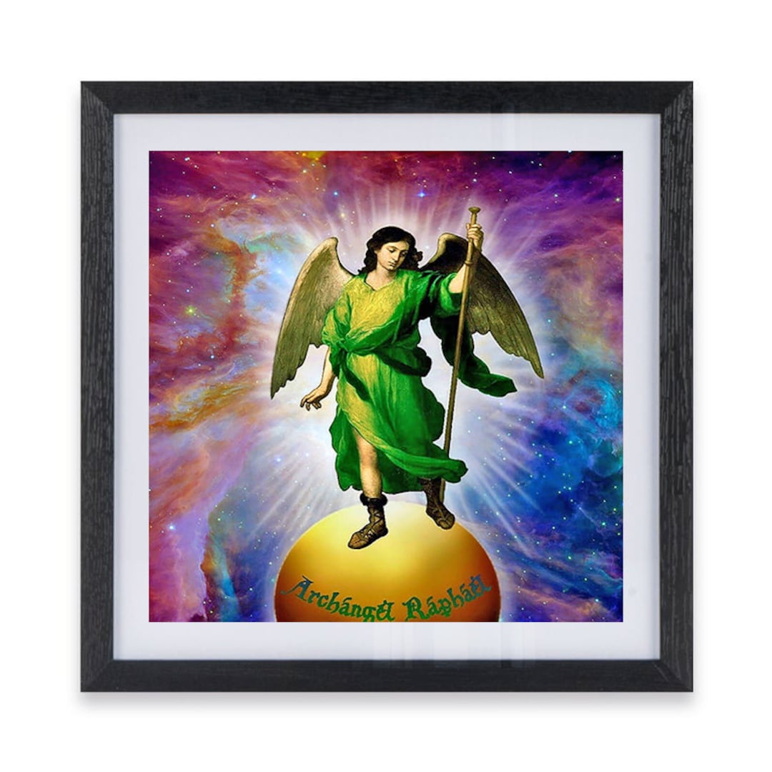 Archangel Raphael Art Print, Spiritual Wall Decor (digital Download) - Etsy