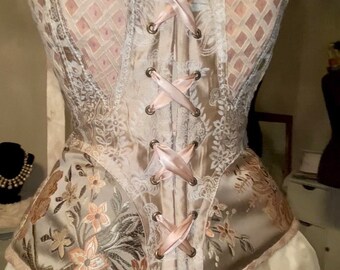 Ready to ship - Handmade One of a Kind 1890s Corset