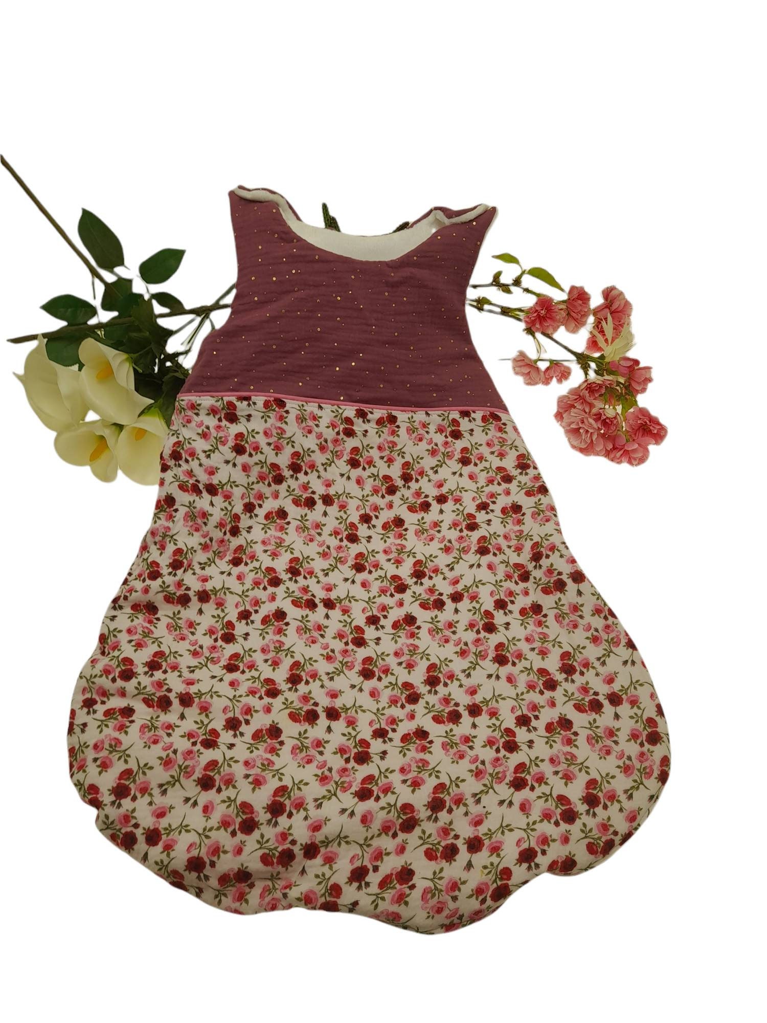 Gigoteuse Turbulette Liberty Violet Bébé Personnalisée