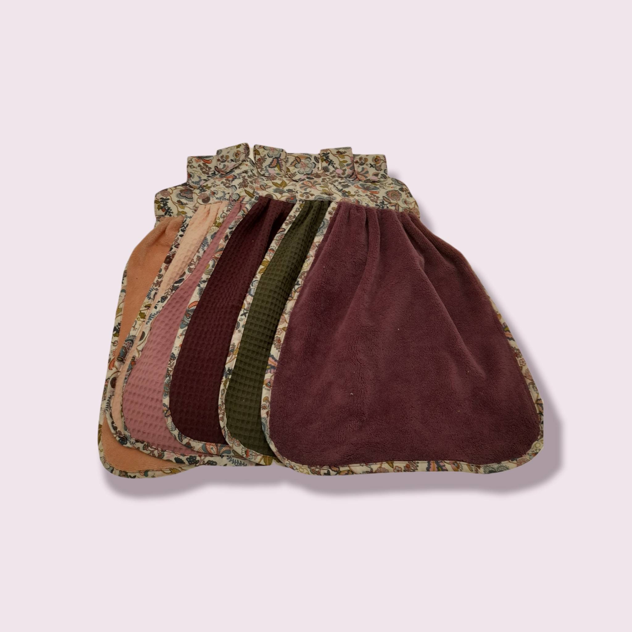 Torchon/Essuie-Mains Fleur Rose