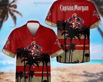 Captain morgan hawaiian shirt Clearance