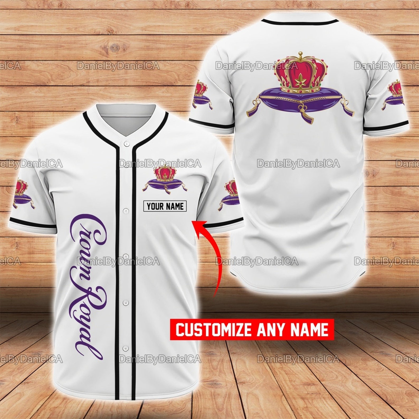 Crown Royal Baseball Jersey Jersey Baseball Shirts Wine | Etsy