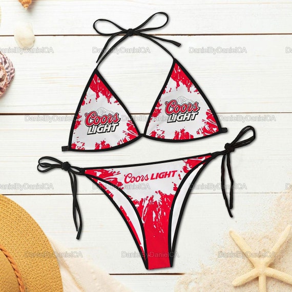 Coors Light Bikini Set Coors Light Twopiece Set Beer Bikini Etsy