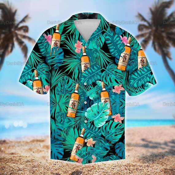 Captain morgan hawaiian shirt Clearance