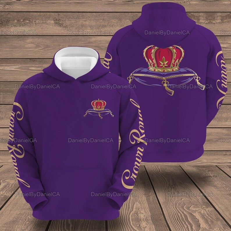 Crown Royal Hoodie, Crown Royal Shirt, Whisky Trendy Hoodie, Crown Royal Gifts, Crown Royal Unisex Hoodie, Crown Royal Shirt 